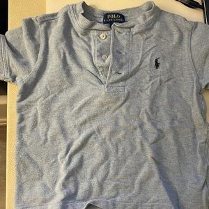 Polo shirt by Ralph Lauren no collar blue 3T